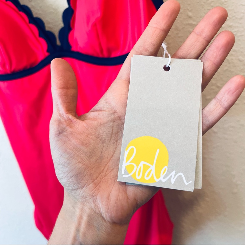 BODEN NWT Palermo Swimsuit 6 Pink/Blue Combo - Picture 2 of 6